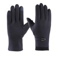 thumbnail image 2 of Blue Gloves Mittens Winter Men's Rabbit Fleece Plus Fleece Thickened Outdoor Riding Wind and Cold Three Line Screen Gloves, 2 of 2