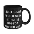 thumbnail image 2 of Cheap Boston Terrier Dog s, I Just Want to Be a Stay at Home Boston Terrier Dad, New 15oz Mug F Dog Dad From Friends, 2 of 2