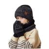 thumbnail image 3 of breaise Toddler kids Winter Warm Hat Neck Scarf Collar Set for Boys Girls Knitted Fleece Lined Beanie Hat and Scarf Gloves, 3 of 4