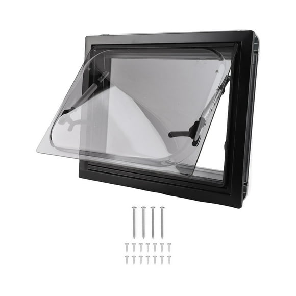 Window 75° Opening Angle Insect Proof Waterproof Sealed RV Privacy Curtain Acrylic Glass for Motorhome ,Easy to Use