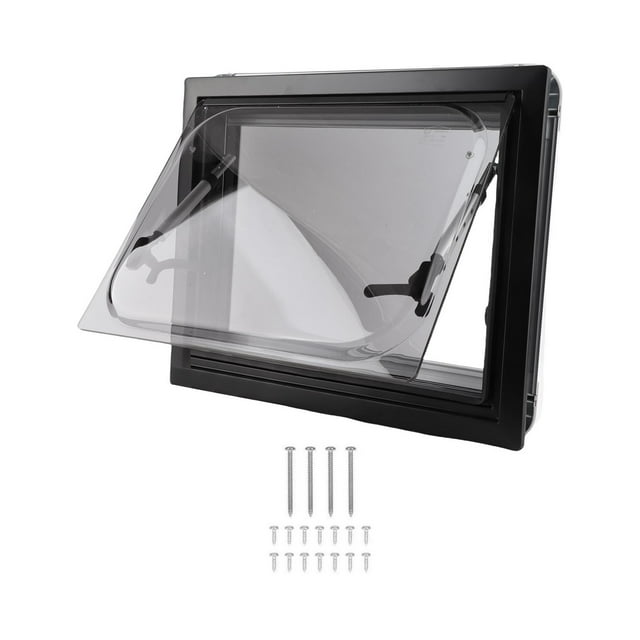 Window 75° Opening Angle Insect Proof Waterproof Sealed RV Privacy Curtain Acrylic Glass for Motorhome ,Easy to Use