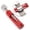 Red, variant on Watch Link Remover Tool Kit Strap Adjuster Watch Band Pin Removal Tool with 3 Spare Pins for Watch Repair