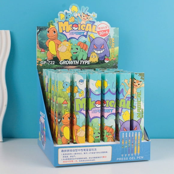 36 Pcs Nouveau Sanrio Hangyodon Stylo Neutre Boîte Aveugle Dessin Animé Mignon Étudiant Stylo Gel à Pression Boîte Mystère Stylo d'Écriture Cadeau pour Enfants