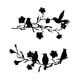 thumbnail image 2 of Escultura de pared de metal con forma de pájaro, decoración abstracta moderna para colgar en la pared del jardín 2 piezas, 2 of 9