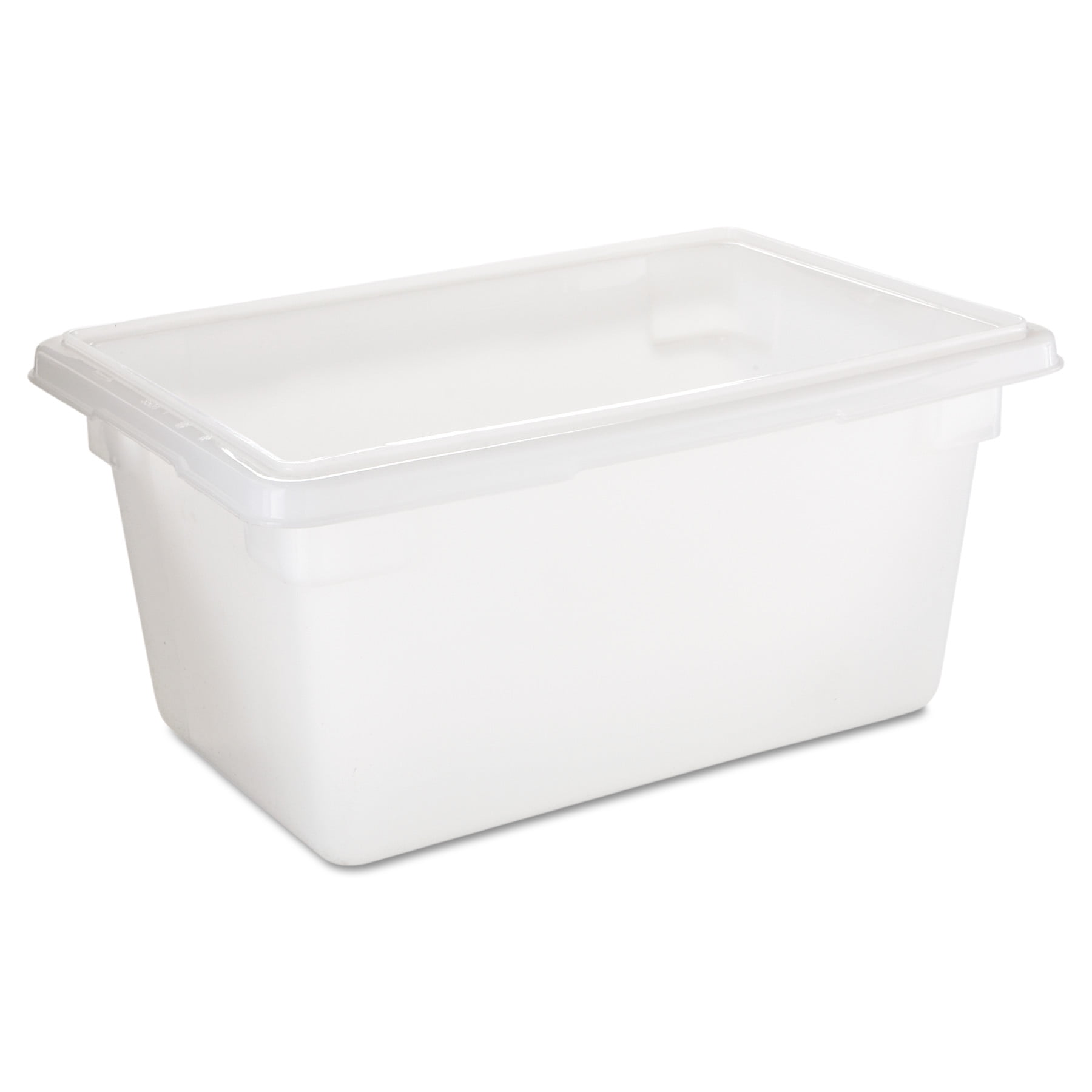Rubbermaid Commercial Food/Tote Boxes, 5gal, 18w x 12d x 9h, White
