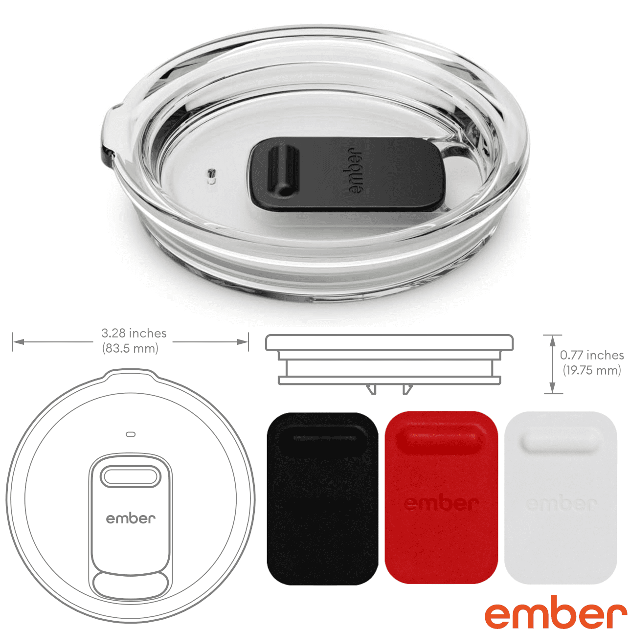 Coffee Mug Lids for Ember 10 oz Temperature Control Smart Mug  2, Splash Proof Open - Close Slide Lid, Coffee Mug Lid Replacement with  Sealing Silicone (Transparent 10 oz, 1): Home & Kitchen