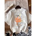 thumbnail image 2 of Girls & Boys School Supplies Theme Cotton Graphic Tees, Back To School Clothes Girls, Casual Shirts With Backpack And Stationary Pattern, Gift For First Day Of School, Round Neck Short Sleeve T-S, 2 of 3