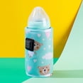 thumbnail image 2 of GENEMA Portable USB Baby Bottle Warmer Travel Milk Warmer Infant Feeding Bottle Heated Cover Insulation Thermostat, 2 of 18