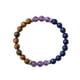 thumbnail image 2 of amatista lazuli ojo de tigre pulsera de piedra natural inspirador de cuentas hechas a mano buena suerte joyería ansiedad calmante pulsera elástica para las mujeres los hombres, 2 of 7