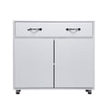 thumbnail image 3 of Fulvari White Sideboard Buffet Storage Cabinet with 2 Drawers & 2 Doors, Entryway Console Side Tables for Living Room Dining Room Bedroom, 3 of 7