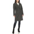 thumbnail image 2 of White Mark Women's Long Sleeve Classic Double-Breasted Walker Coat, 2 of 6