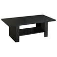 thumbnail image 3 of Coaster Company Rodez 3-Piece Wood Coffee Table Set with Shelf, Black Oak, 3 of 6
