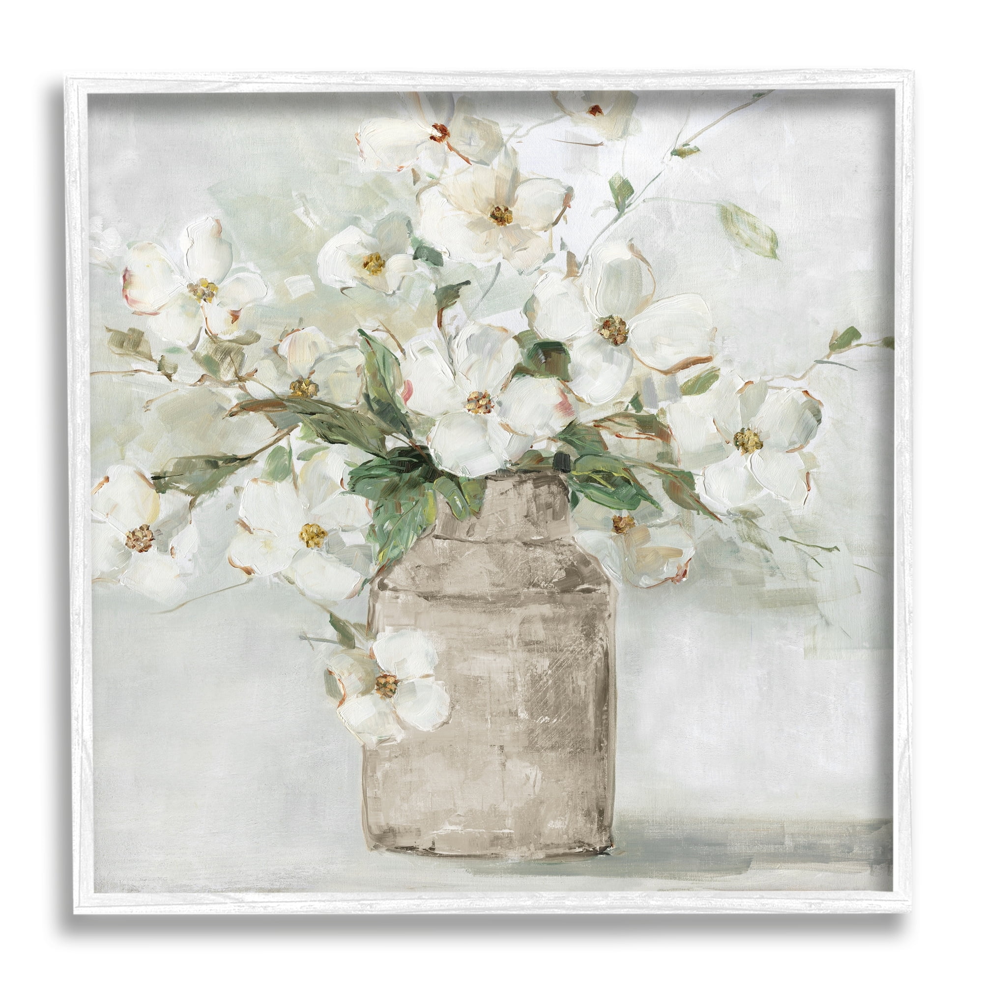 Stupell Industries Lady's Smock Floral Bouquet Rustic Milk Tin Blooming, 12 x 12, Design by Sally Swatland