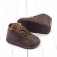 thumbnail image 4 of Meresysid Newborn Toddler Kids Infant Baby Spring Comfortable And Breathable Baby Walking Children's Flat Bottom Soft Sole Shoes Coffee, 4 of 5