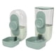 thumbnail image 5 of Dispensador automático de agua y comida para gatos, jaula segura, con cuenco para mascotas, color verde menta, 5 of 14