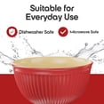 thumbnail image 2 of Omniware Simsbury Red Stoneware 3 Piece Nesting Mixing Bowl Set, 2 of 7