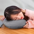thumbnail image 7 of Lshylf Travel Neck Pillow Memory Foam Comfortable Washable Cover For Airplane Car(Grey,One Size), 7 of 7