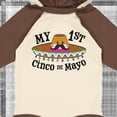 thumbnail image 4 of Inktastic My First Cinco De Mayo Sombrero and Mustache Boys or Girls Long Sleeve Baby Bodysuit, 4 of 5
