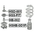 thumbnail image 2 of Febest FRONT SHOCK ABSORBER BEARING # HB-002 OEM 51726-SAA-003, 2 of 2