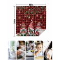 thumbnail image 4 of Red Plaid Gnomes Christmas Cloth Napkins Set of 8 Reusable Dinner Napkins, Xmas Balls Tree Snowflake Cocktail Napkin Washable Table Napkins for Wedding/Holiday Party/Baby Shower 20"x20", 4 of 7