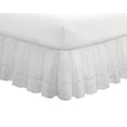 thumbnail image 2 of Fresh Ideas Ruffled Eyelet 18" Bed Skirt, Queen, White, 2 of 2