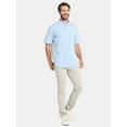 thumbnail image 2 of George Men's and Big Men's Cross Hatch Shirt with Short Sleeves, Sizes XS-3XL, 2 of 5