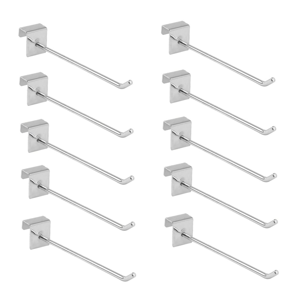 WRISTBIQUE Silver Display Rack Hooks Iron 20Pcs 8.3x1.2x1.0In