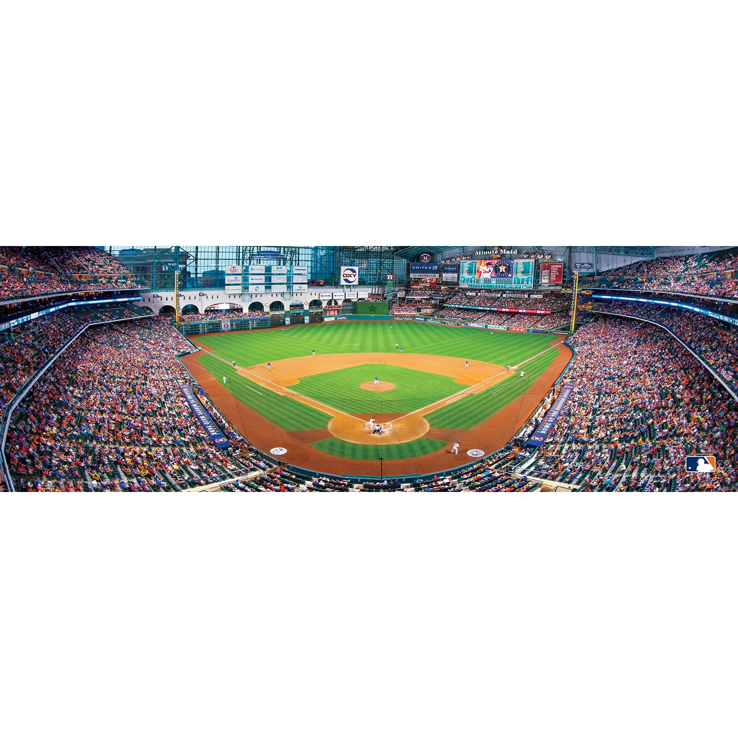 MasterPieces 91420: ヒューストン・アストロズ 1000ピース パノラマパズル 並行輸入 MasterPieces 91420: Houston Astros 1000pc Panoramic Puzzle