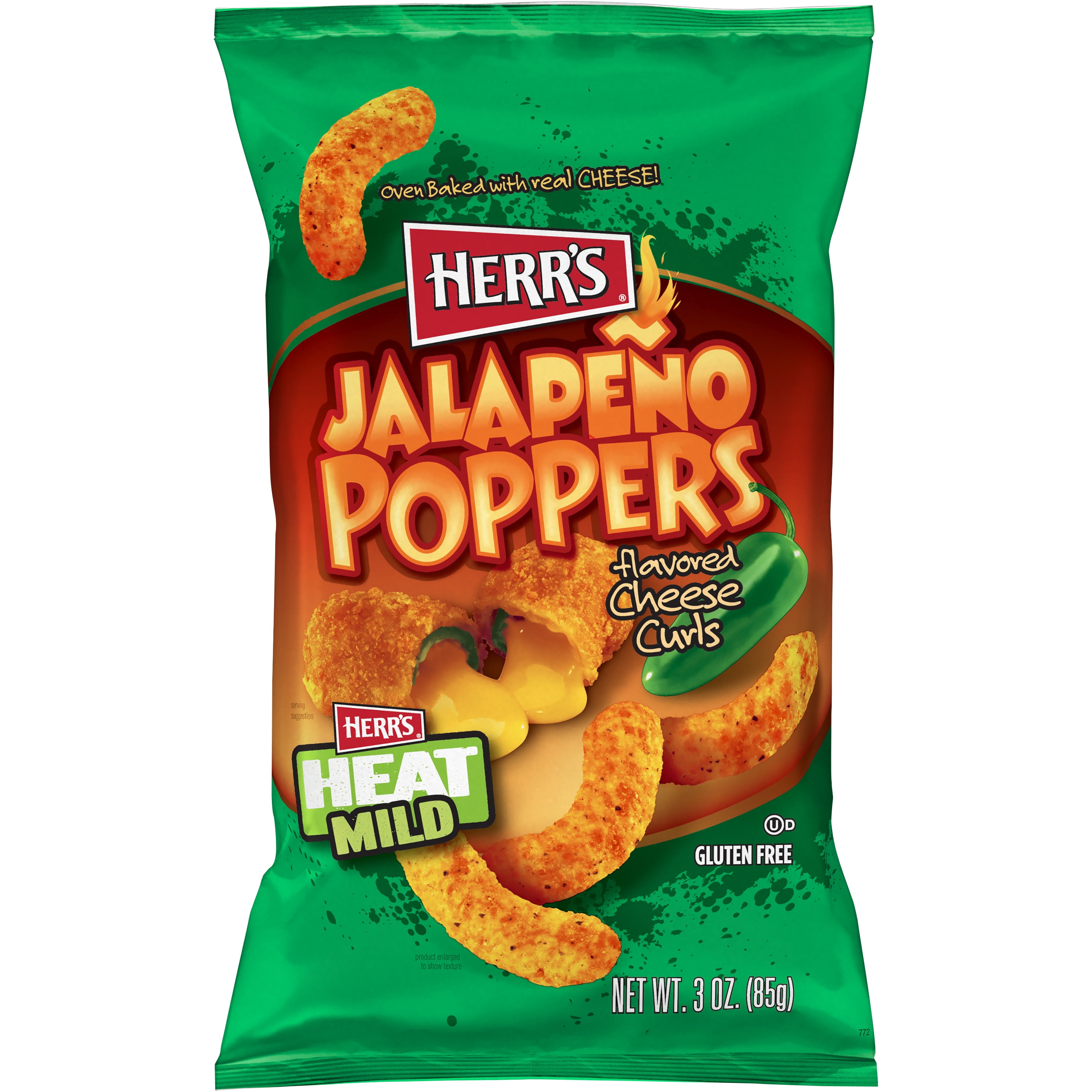 Herr's Jalapeno Poppers Curls, 3 oz. - Walmart.com