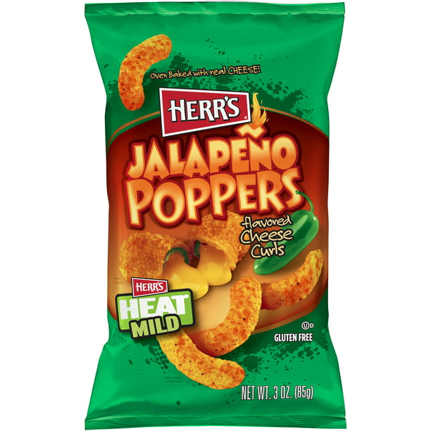 Herr's Jalapeno Poppers Curls, 3 oz. - Walmart.com