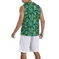 thumbnail image 2 of Honeii Monstera Leaves print basktball shirt for men and women, Unisex basketball jersey for Theme party-X-Large, 2 of 6