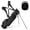 Black, variant on Golf Stand Bag, Lightweight 3.5 lb Golf Club Carry Bag with 4-Way Divider, 4 Zippered Pockets, Cooler Bag, Dual Strap, Rain Hood and Stable Stand for Men Women, Travel, Practice, Black