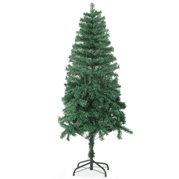Noble 5 FT Christmas Tree Artificial Home Xmas Holiday Decoration W/Metal Stand Green