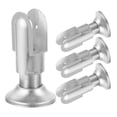 thumbnail image 1 of 4 Pcs Accessoires de Cloison de Toilette Support en Acier Inoxydable Réglable Huit Pieds de Cloison de Toilette, 1 of 5