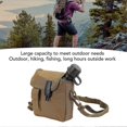 thumbnail image 2 of 1.5L Outdoor Water Bottle Large Capacity Portable Flat Camping Water Bottle with Waist Bag for Outdoor Sports Hiking Khaki, 2 of 4