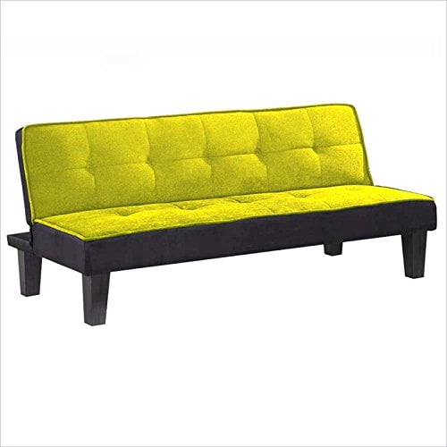 Luxury Futon Sofa Bed Lounge Sofa Bed w/ Adjustable Back, Green