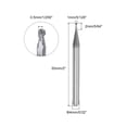 thumbnail image 2 of Uxcell 2 Pieces Ball Nose End Mills 0.5mm Radius Solid Carbide AlTiN Coated 2 Flutes HRC45 CNC Router Bits, 2 of 6