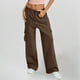 thumbnail image 1 of WILLBEST Pantalones Casuales elegantes para Mujer: Pantalones Capri de Cintura Alta con Bolsillos y Botones para Mujeres a La Moda. Extra Grande, 1 of 4