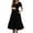 6-Black, variant on Beaisland Women's Maternity Dress Short Sleeve Pleated Flowing Pregnancy Beach Dresses