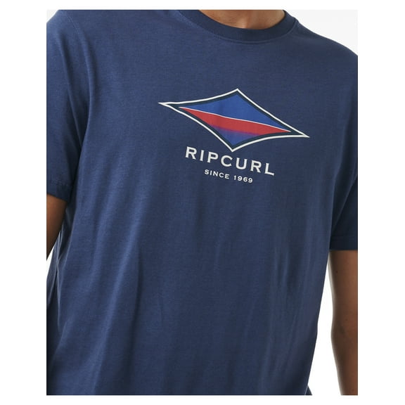 Rip Curl Filler Short Sleeve T-Shirt Washed Navy men in size XX Large