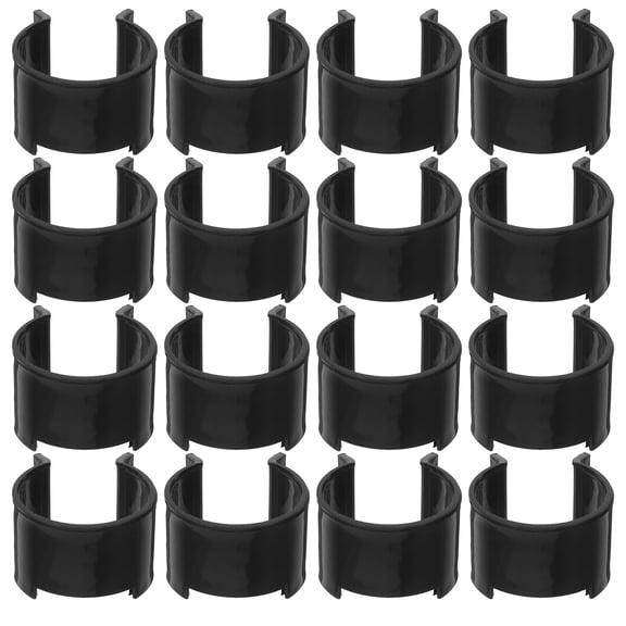 VORCOOL Cleansing Oil Bottle Parts, Black Plastic Clips, Versatile and Practical for Beauty Supplies, 30Pcs