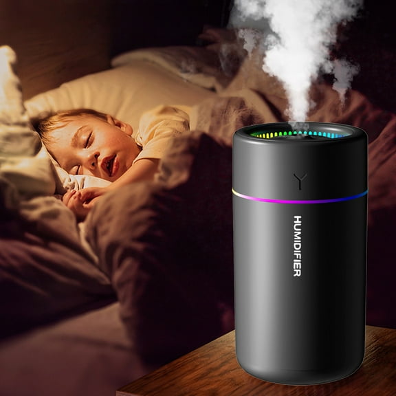 AZXY 280ml Small Humidifier Cool Mist,Air Humidifier for Large Room Plants Car,Vaporizers and Humidifiers for Bedroom,Mini Desktop Travel Humidifiers Under $20