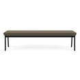 thumbnail image 3 of Newport Reception Waiting Room 18.5" 3-Seat Bench / Black Steel / Brown, 3 of 5