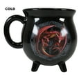 thumbnail image 2 of Wicca Sabbats Wheel of The Year Lammas Dragon Heat Color Changing Cauldron Mug, 2 of 8