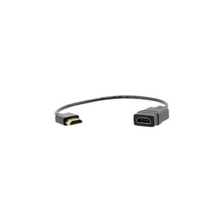 - Kramer Electronics 99-9490001 Ultra-Slim High-Speed HDMI Flexible Adapter M & F Cable with Ethernet - 1 ft.