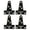 Black, variant on Jiandong door hinges 4Pcs Zinc Coating T Hinges for Barn and Shed Doors (2 Inch)(1.97X1.77X0.59Inch)