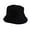 Black, variant on Hats Unisex Double Side Wear Reversible Bucket Trendy Cotton Twill Canvas Sun Fishing Fashion Cap Hat