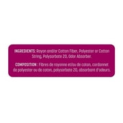 Playtex Sport Odor Shield Regular Absorbency Tampons Plastic Applicator Tampons (Pack of 6)
