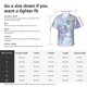 thumbnail image 5 of Balery Bird Butterfly Stripe Camisas hawaianas de manga corta para hombre, camisas playeras de corte holgado, camisas de vacaciones con botones,Small, 5 of 7