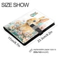 thumbnail image 3 of Leather Notebook with Pen Holder Writing Notepad Includes 100 Pages Lined Journal Watercolor Adorable Bunny, 3 of 6